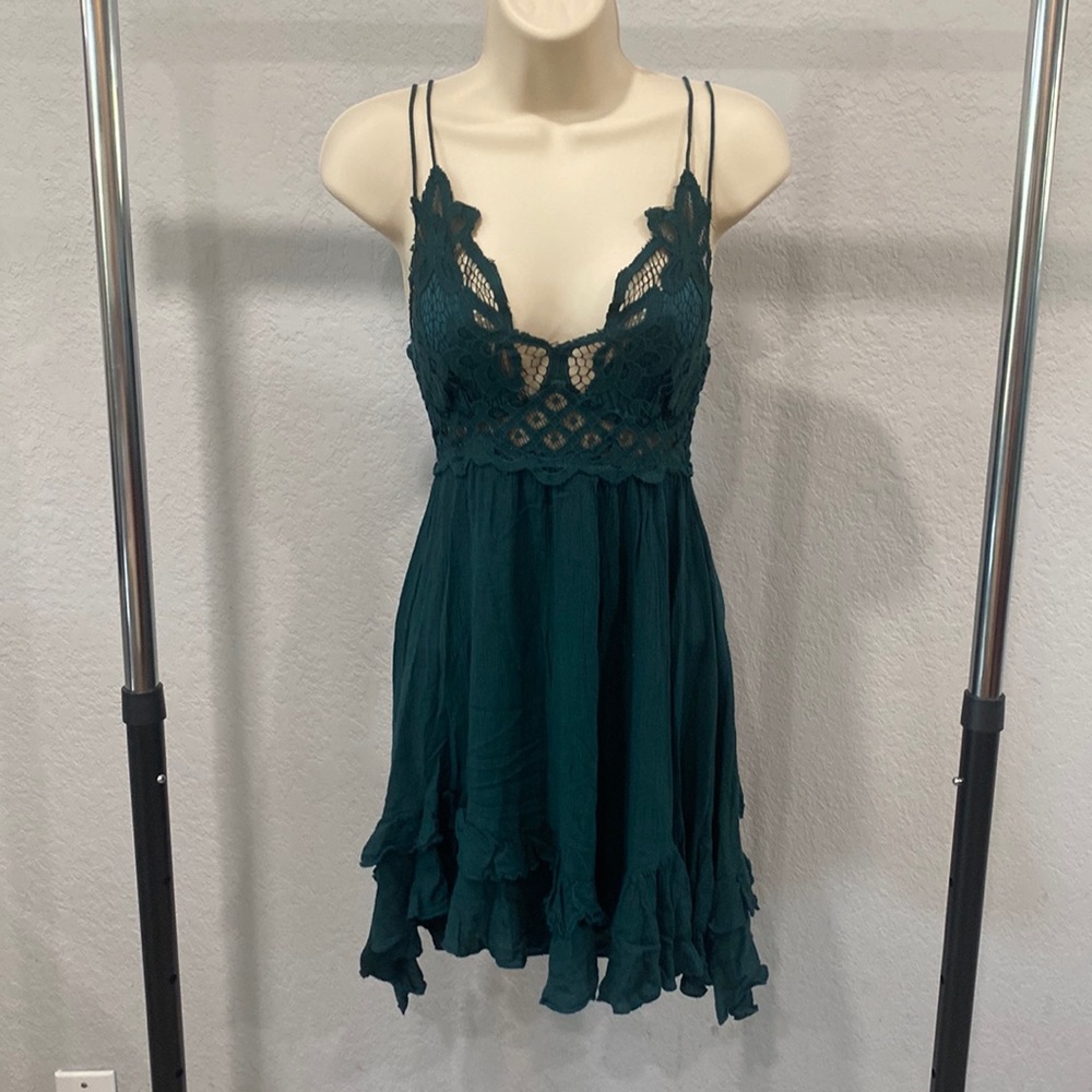 Free People Teal Dress